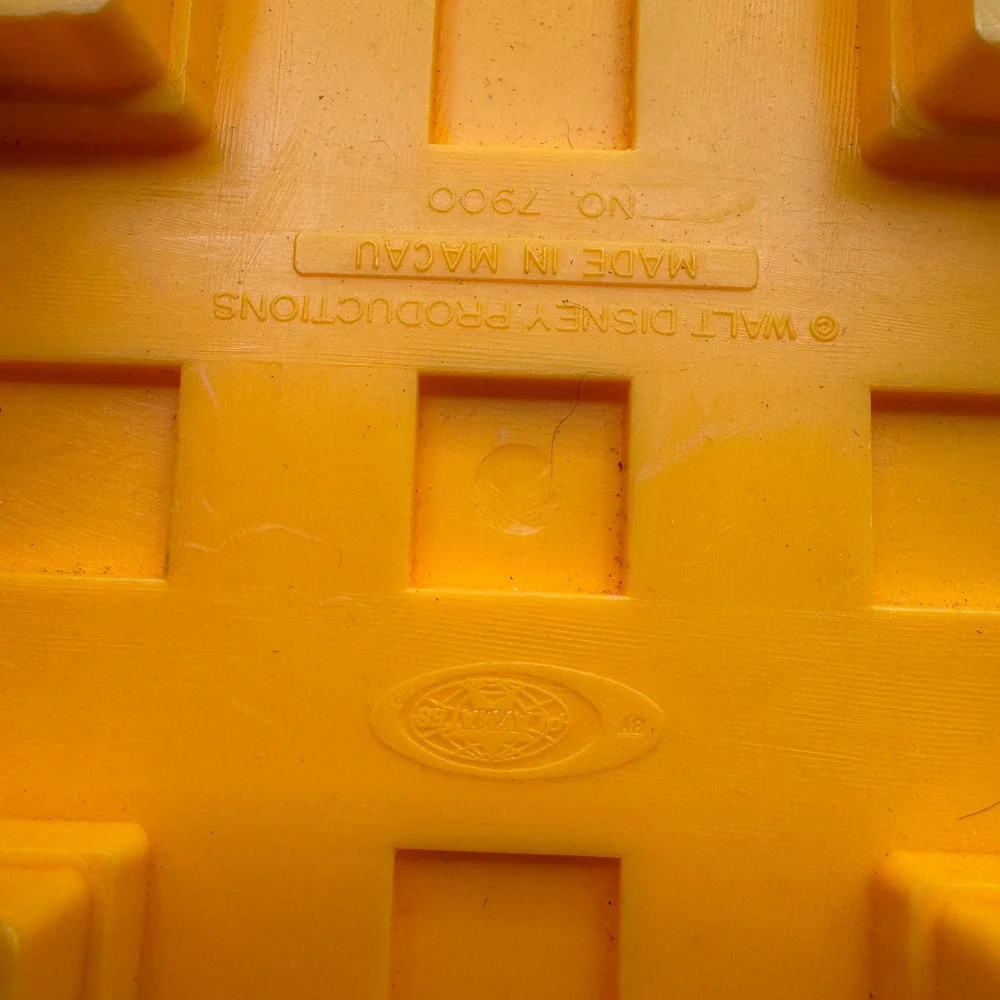 Playmates Disneyland Train Track Crossing Unisex Yellow Vintage No 7900